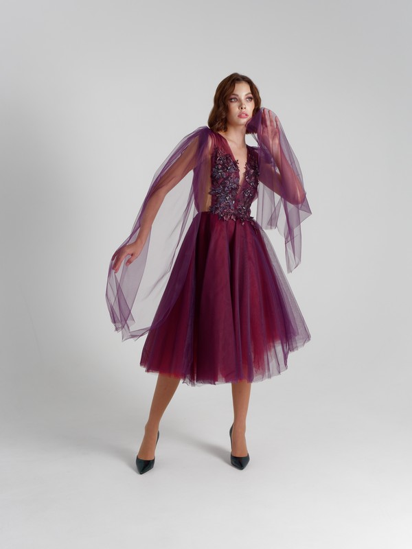 Вечернее платье Глория бордо